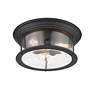 7_Sonna 15 1/2" Wide Matte Black 3-Light Ceiling Light more views
