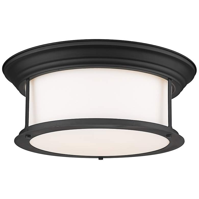 Image 2 Sonna 15 1/2" Wide Matte Black Ceiling Light