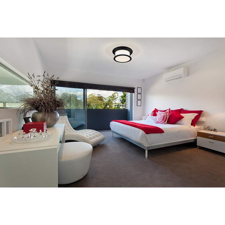 Image 3 Sonna 15 1/2" Wide Matte Black Ceiling Light more views