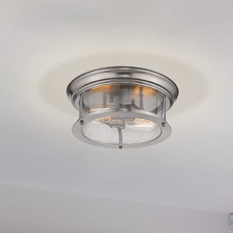 Image 1 Sonna 2 Light Flush Mount in Brushed Nickel