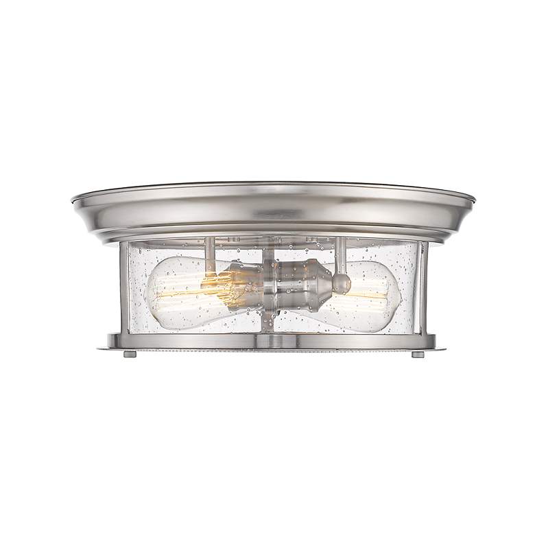 Image 4 Sonna 2 Light Flush Mount in Brushed Nickel more views