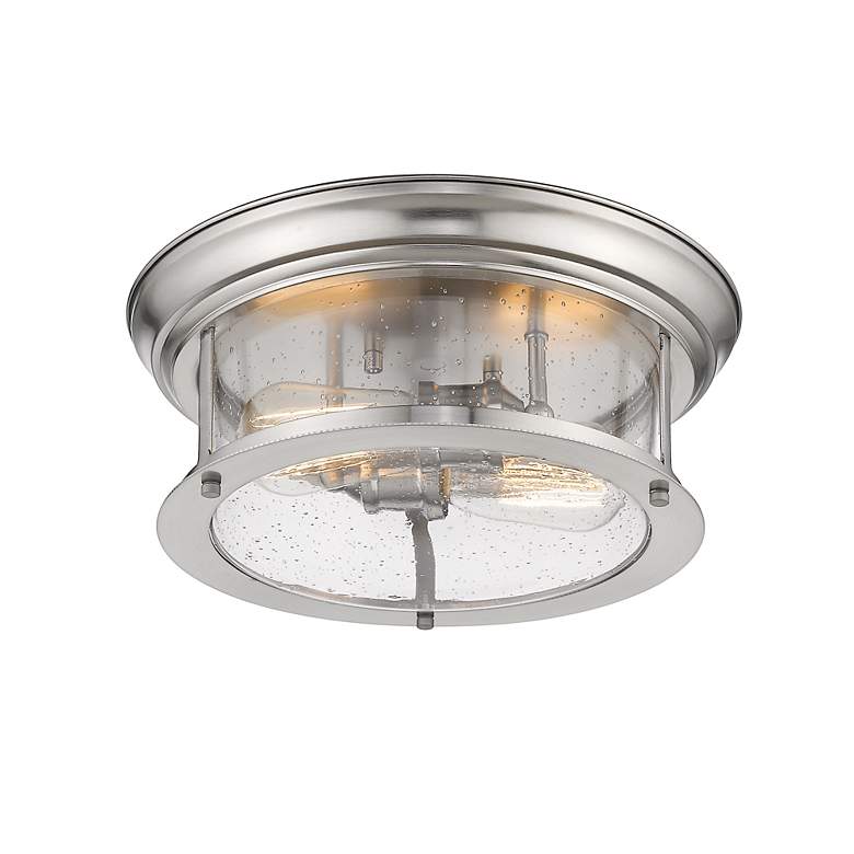 Image 5 Sonna 2 Light Flush Mount in Brushed Nickel more views