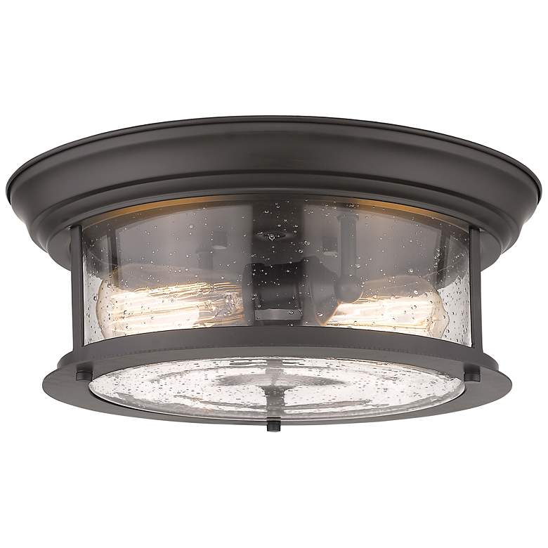 Image 3 Sonna by Z-Lite Bronze 2 Light Flush Mount