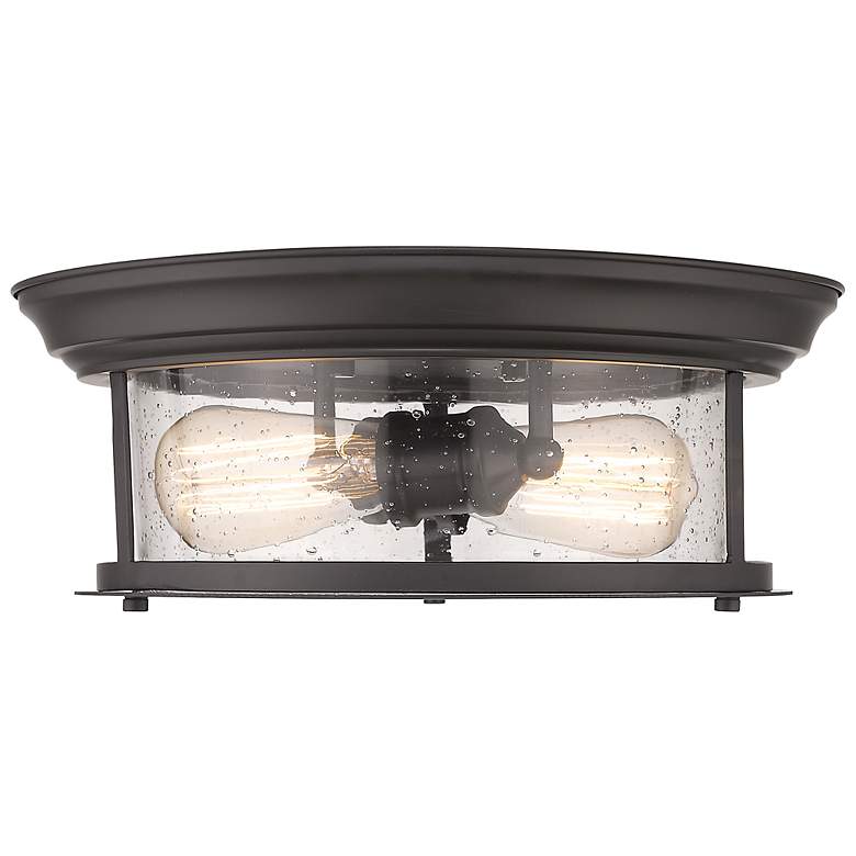 Image 7 Sonna by Z-Lite Bronze 2 Light Flush Mount more views