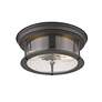 7_Sonna by Z-Lite Bronze 2 Light Flush Mount more views