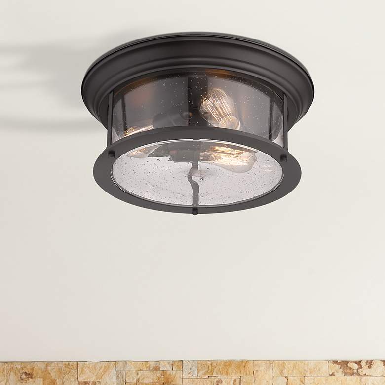 Image 1 Sonna by Z-Lite Bronze 3 Light Flush Mount
