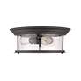 Sonna by Z-Lite Bronze 3 Light Flush Mount in scene