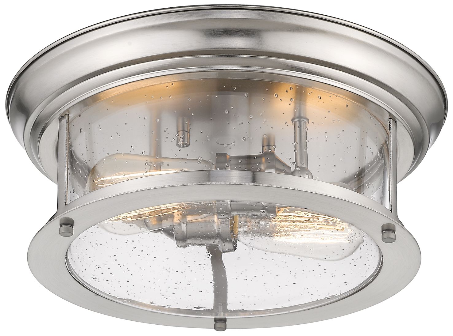 Image 5 Sonna by Z-Lite Brushed Nickel 13.5 inch 2 Light Flush Mount more views