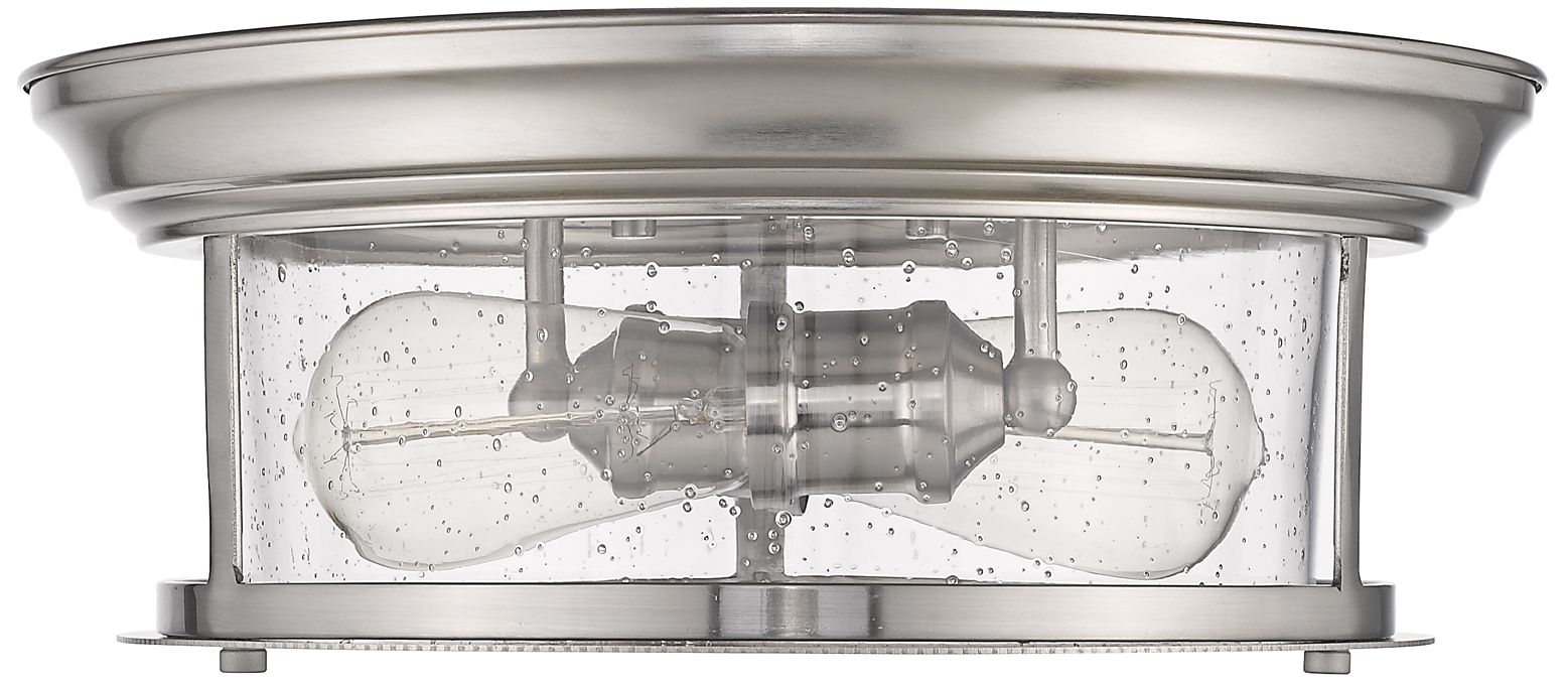 Image 6 Sonna by Z-Lite Brushed Nickel 13.5 inch 2 Light Flush Mount more views