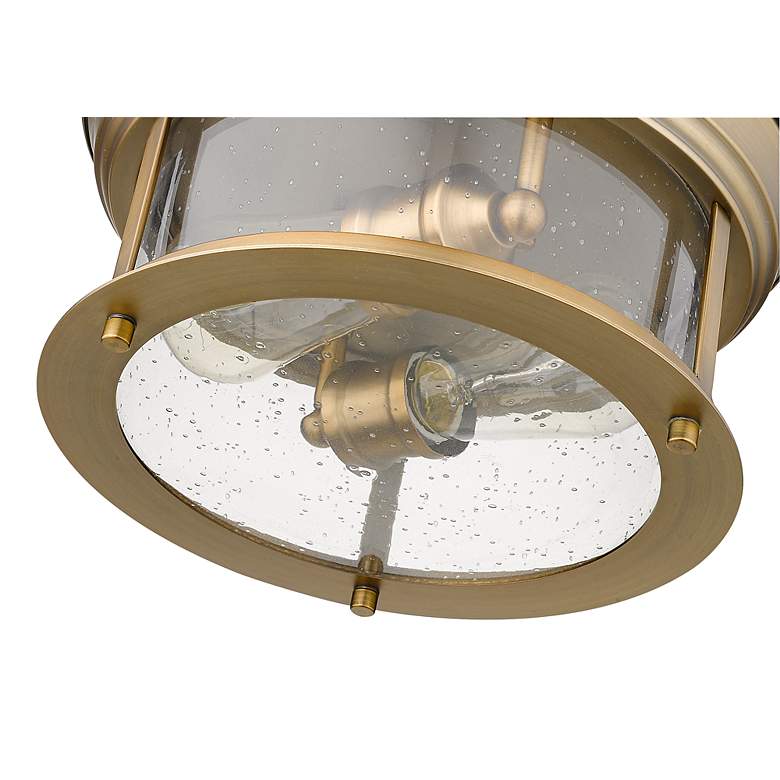 Image 7 Sonna by Z-Lite Heritage Brass 2 Light Flush Mount more views