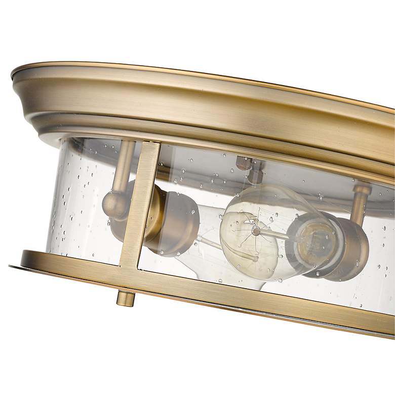 Image 7 Sonna by Z-Lite Heritage Brass 2 Light Flush Mount more views