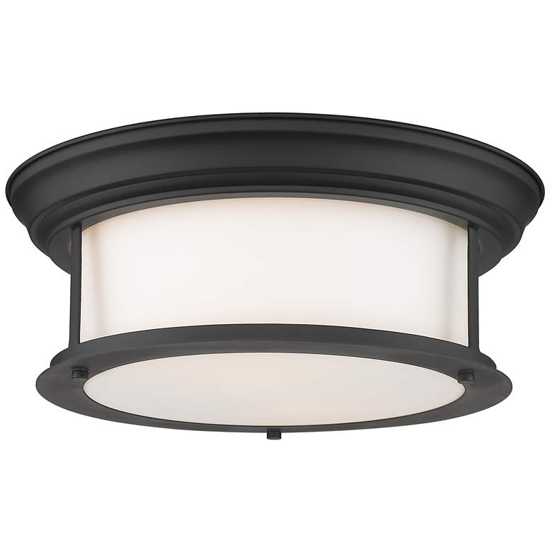 Image 1 Sonna by Z-Lite Matte Black 2 Light Flush Mount