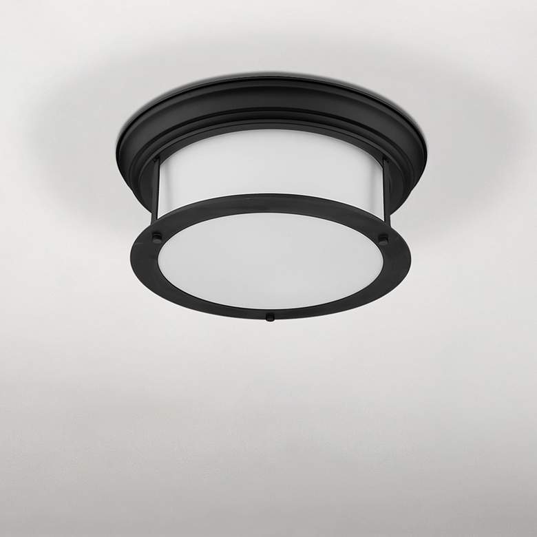 Image 1 Sonna by Z-Lite Matte Black 2 Light Flush Mount