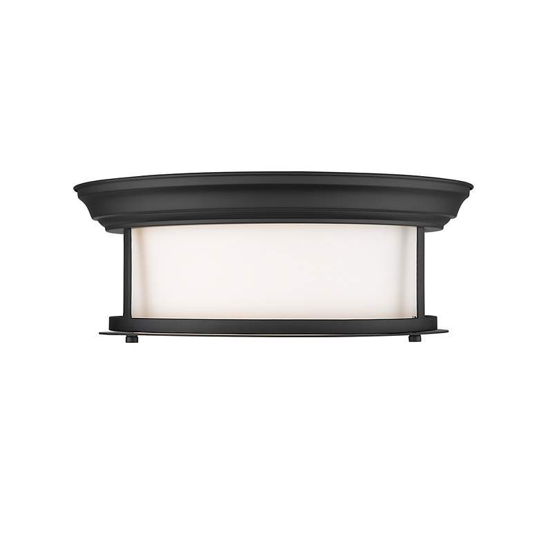 Image 4 Sonna by Z-Lite Matte Black 2 Light Flush Mount more views