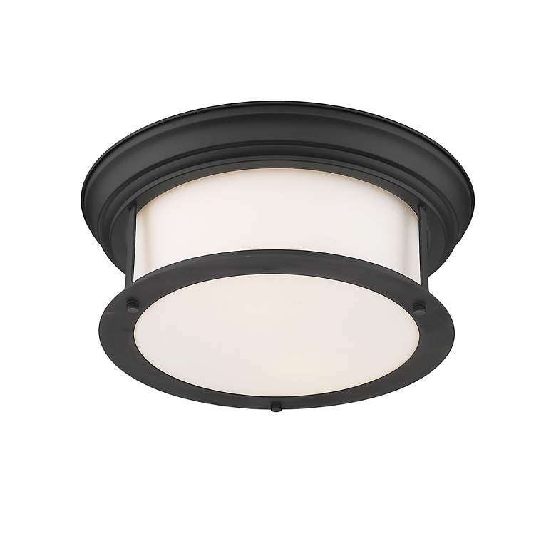 Image 5 Sonna by Z-Lite Matte Black 2 Light Flush Mount more views
