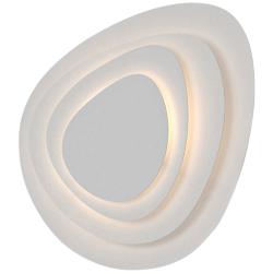 Sonneman Abstract Panels 18&quot;H Textured White LED Wall Sconce