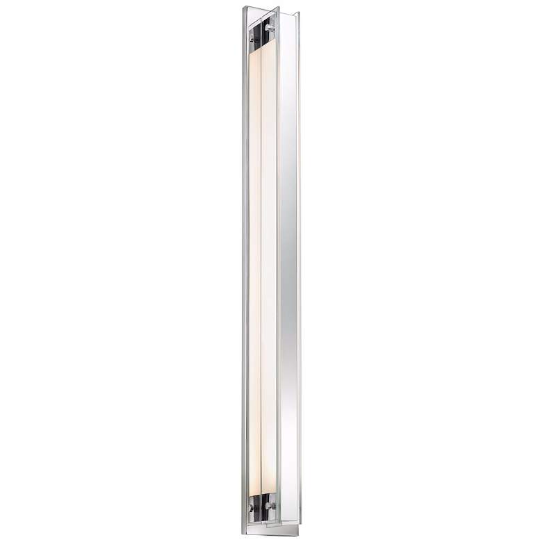 Image 1 Sonneman Accanto 40 1/4 inch High Chrome Wall Sconce