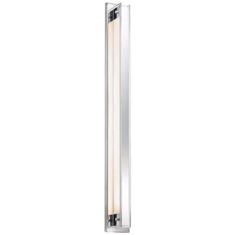 Image 1 Sonneman Accanto 40 1/4" High Chrome Wall Sconce