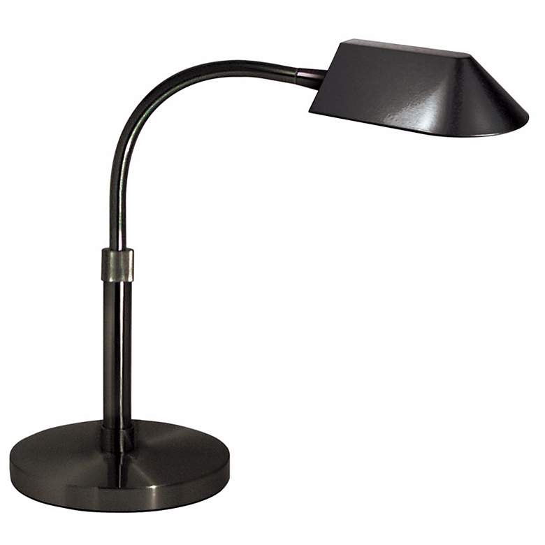 Image 1 Sonneman Adjustable Satin Black Desk Lamp