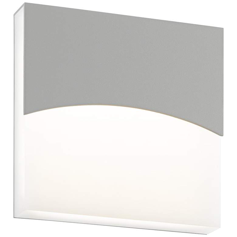 Image 1 Sonneman Aku 7"H Textured Gray LED Outdoor Wall Light