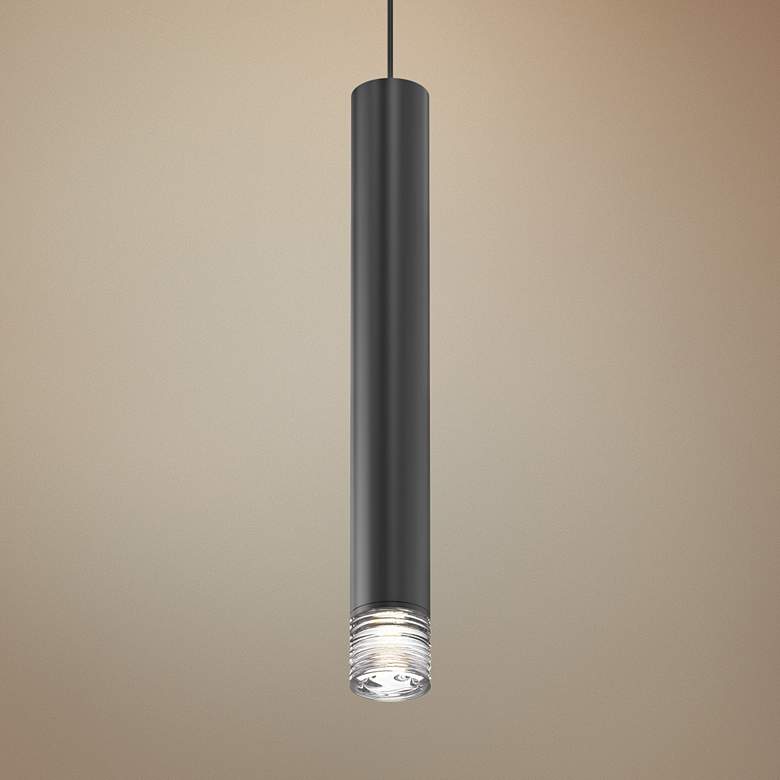 Image 1 Sonneman ALC&trade; 24 inch High Satin Black LED Mini Pendant