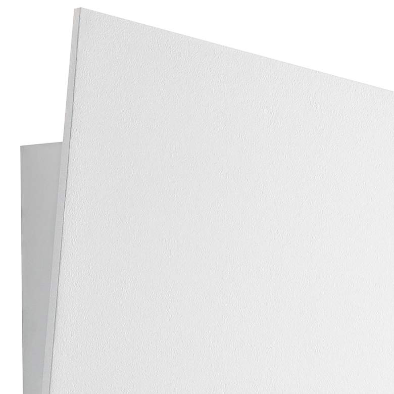 Image 4 Sonneman Angled Plane 8"H Textured White LED Wall Sconce more views