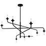 Sonneman Atelier 60" Wide Satin Black Pendant Light