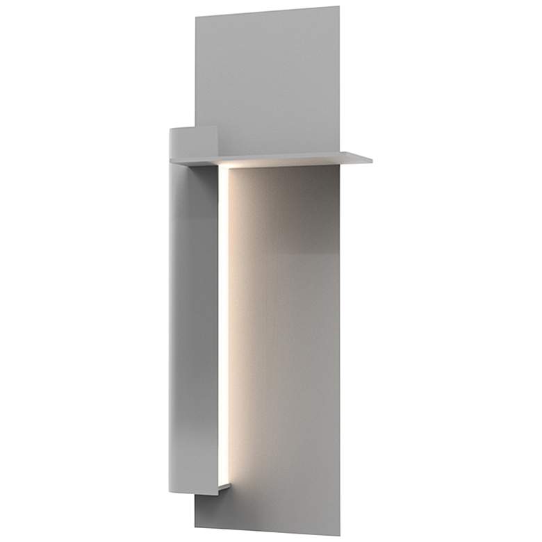 Image 1 Sonneman Backgate 20" High Textured Gray LED Wall Sconce