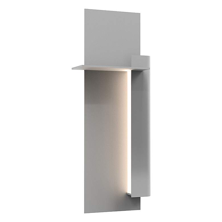 Image 1 Sonneman Backgate™ 20"H Gray LED Outdoor Wall Light