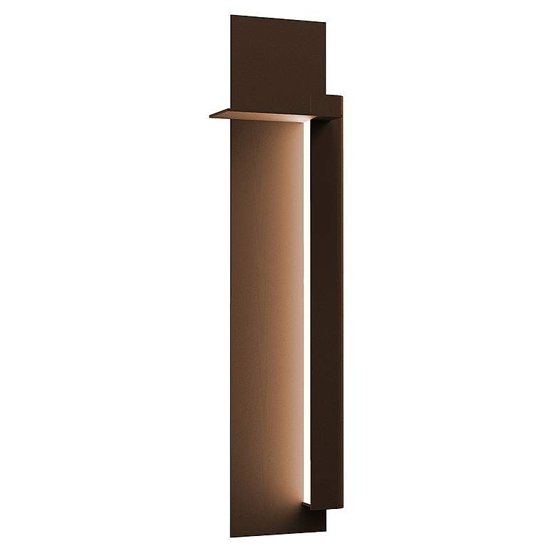 Image 1 Sonneman Backgate™ 30"H Bronze LED Outdoor Wall Light