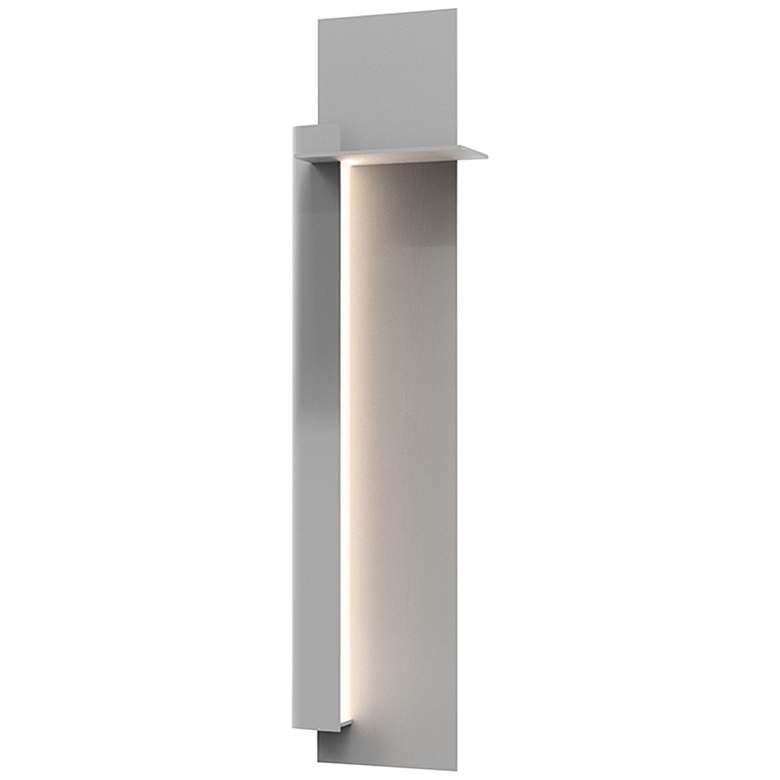 Image 1 Sonneman Backgate 30 inchH Textured Gray LED Left Wall Sconce