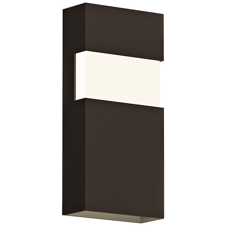 Image 1 Sonneman Band 13"H Textured Bronze LED Outdoor Wall Light