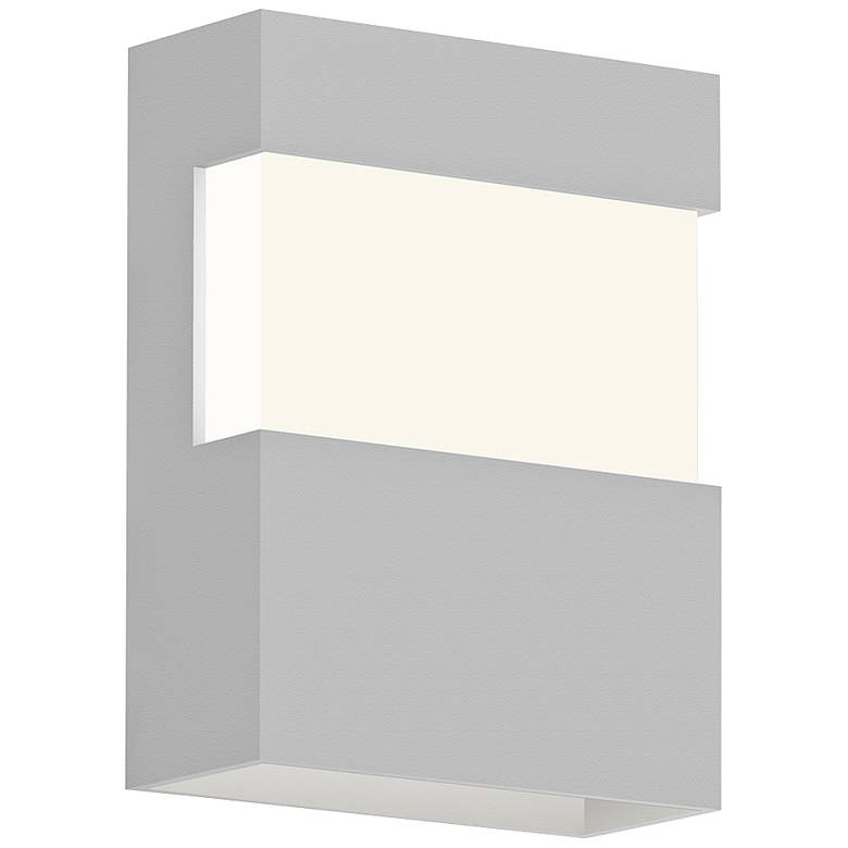 Image 1 Sonneman Band 8" High Textured White LED Outdoor Wall Light