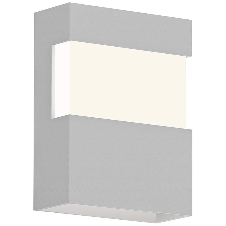 Image 1 Sonneman Band 8 inch High Textured White LED Outdoor Wall Light