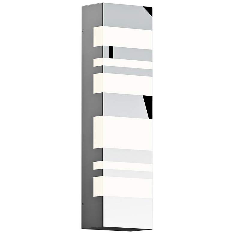 Image 1 Sonneman Bath Notes 18" High Polished Chrome LED Wall Sconce