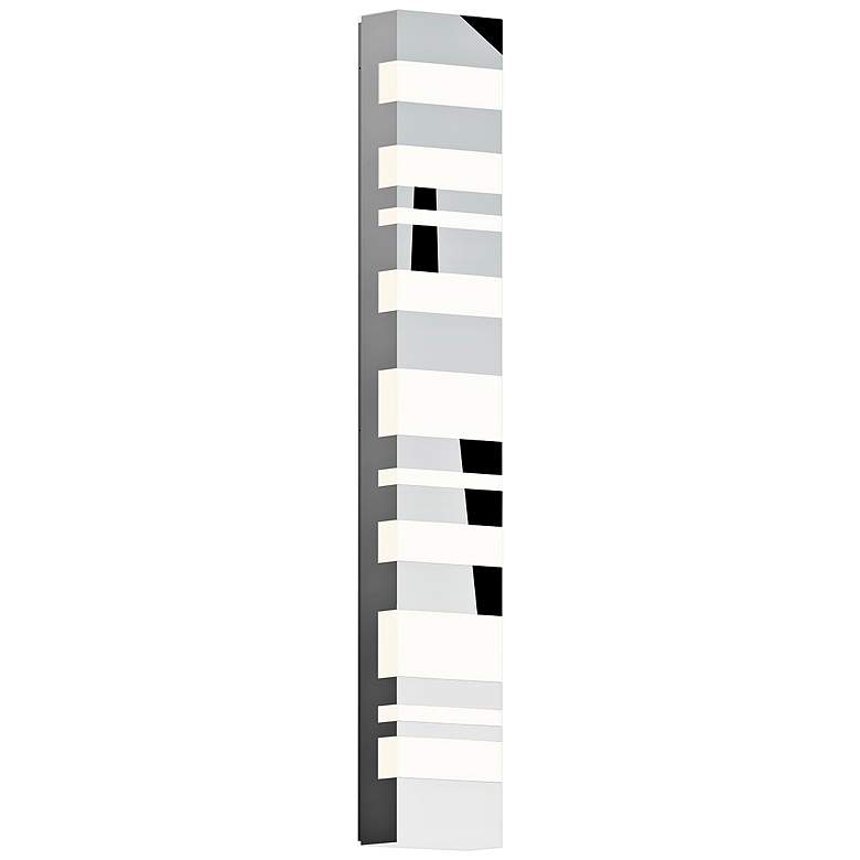 Image 1 Sonneman Bath Notes 32" High Polished Chrome LED Wall Sconce