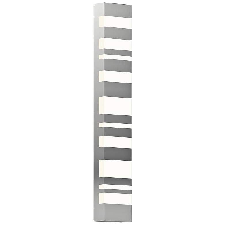 Image 1 Sonneman Bath Notes 32" High Satin Chrome LED Wall Sconce