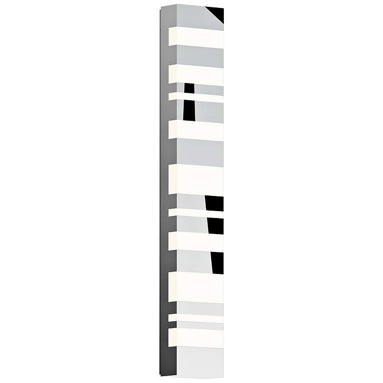 Image 1 Sonneman Bath Notes 32" High Satin White LED Wall Sconce