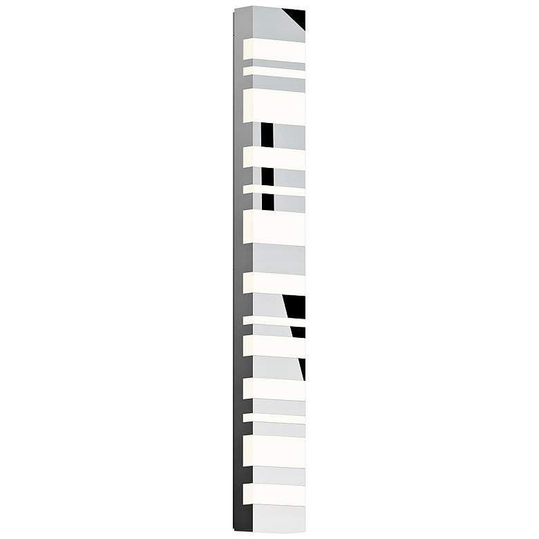 Image 1 Sonneman Bath Notes 40" High Polished Chrome LED Wall Sconce