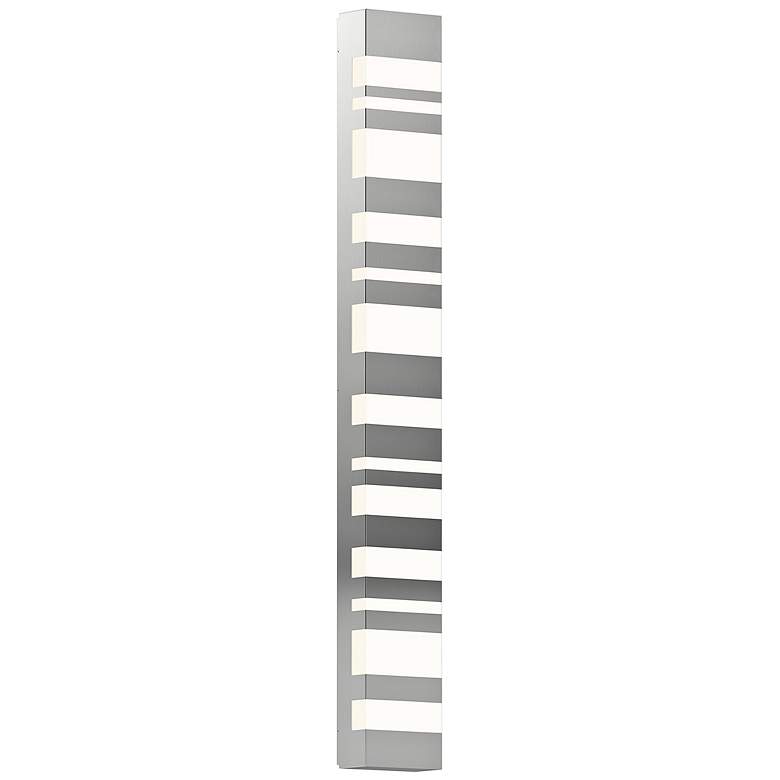 Image 1 Sonneman Bath Notes 40" High Satin Chrome LED Wall Sconce