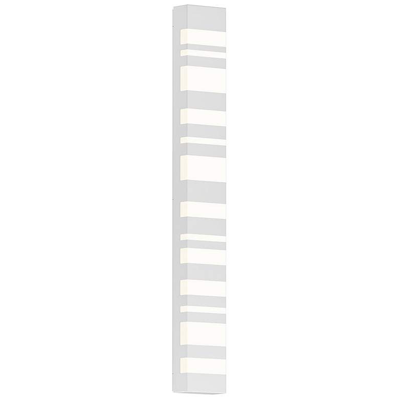 Image 1 Sonneman Bath Notes 40" High Satin White LED Wall Sconce