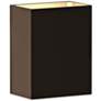 2_Sonneman Box 4 1/2" High Textured Bronze LED Outdoor Wall Light more views