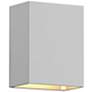Sonneman Box 4 1/2" High Textured White LED Outdoor Wall Light