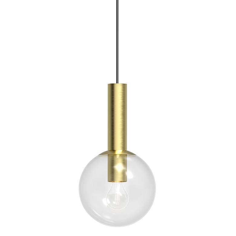 Image 1 Sonneman Bubbles 8" Wide Satin Brass Mini Pendant