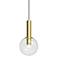 Sonneman Bubbles 8" Wide Satin Brass Mini Pendant
