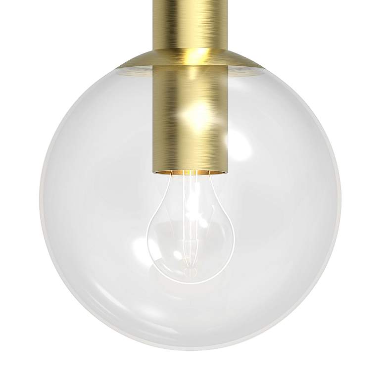 Image 2 Sonneman Bubbles 8" Wide Satin Brass Mini Pendant more views