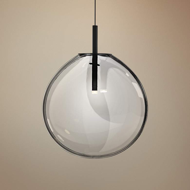 Image 1 Sonneman Cantina 15" Wide Clear LED Pendant Light