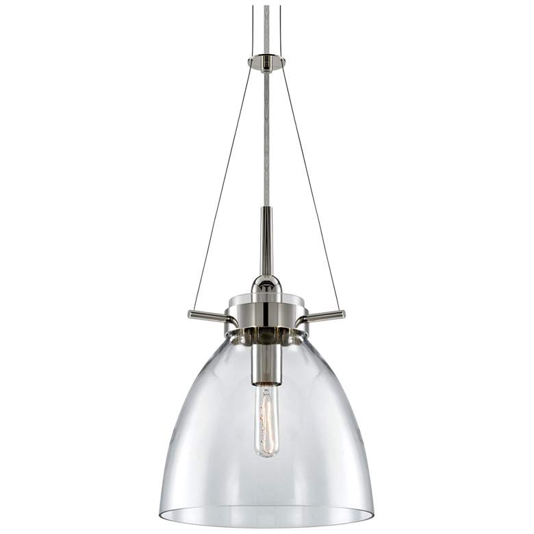 Image 1 Sonneman Castelli 12" Wide Polished Nickel Mini Pendant