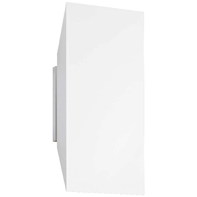 Image 1 Sonneman Chamfer 11 inch High Textured White LED Wall Sconce