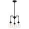 Sonneman Chelsea 15" Wide Satin Black Multi Light Pendant